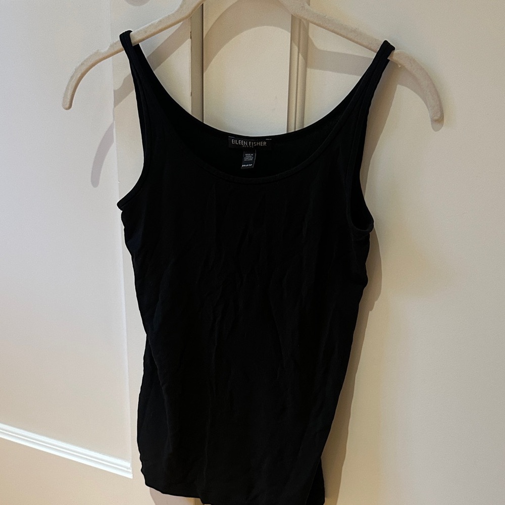 Eileen Fisher Women's Elegant Black Camisole